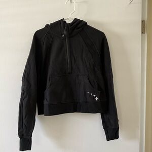 Lululemon 1/2 zip scuba hoodie black xs/s NWOT Hawaii limited edition
